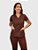 Scrub Feminino Moove Marrom Chocolate - Imagem 1