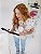Scrub Feminino Laila Estampa Gatos - Imagem 7