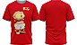 Mongo e Drongo Feliz - Camiseta - Vermelho - Malha Poliéster - Imagem 2