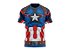 Capitão America - Camiseta Adulto Super Heróis -Tecido Dryfit - Imagem 1