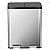 Lixeira Dupla Seletiva 40 Litros (20+20) 46x59x33cm - Inox - Imagem 2