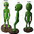 Estátua Alienígena Deco Jardim Cerâmica 40cm Et Enfeite - Imagem 10