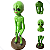 Estátua Alienígena Deco Jardim Cerâmica 40cm Et Enfeite - Imagem 7