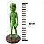 Estátua Alienígena Deco Jardim Cerâmica 40cm Et Enfeite - Imagem 13