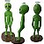 Estátua Alienígena Deco Jardim Cerâmica 40cm Et Enfeite - Imagem 6