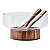 Conjunto Saladeira Bowl Em Acácia Garfo 4pç Tamanho Grande - Imagem 3