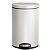 Lixeira Branca De Inox Opaque Fosca 30l  com balde premium - Imagem 1