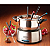 Fondue Eletrico Em Aço Inox Nostalgia 220v Chocolate Queijo - Imagem 4