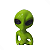 Estátua Alienígena Decoração Alien Extraterrestre Enfeite - Imagem 5