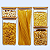 Kit 5 Potes Hermético Tampa De Bambu Porta Alimentos Premium - Imagem 1