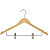 Conjunto De Cabide De Bambu Com Presilhas Premium Kit 6 - Imagem 5