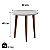 Mesa de Apoio mesa Lateral Decorativa Baixa Compacta branco - Imagem 3