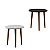 Mesa de Apoio mesa Lateral Decorativa Baixa Compacta branco - Imagem 4