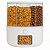 Dispenser Para Cereais Porta Cereal Giratório 6 Divisórias - Imagem 1