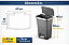 Lixeira Grande 45L Com Pedal Rodinhas Tampa Suave Cozinha - Imagem 6