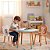 Conjunto Mesa Infantil com 2 Cadeiras Madeira MDF Resistente Ideal para Brincar Estudar e Desenhar - Imagem 3