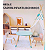 Conjunto Mesa Infantil com 2 Cadeiras Madeira MDF Resistente Ideal para Brincar Estudar e Desenhar - Imagem 7
