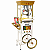 Carrinho De Pipoca Nostalgia Retrô 220v Com Dispenser Doces - Imagem 1