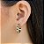 Argolas Trabalhada com Detalhes de Zircônia Preta 18mm - MB148 - Imagem 1