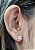 Brincos Quadrado com Zircônia Prata 925 - 6mm - BPR176 - Imagem 1