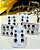 Kit Trio c/ 05 Cartelas  Pedras Preta Prata 925 - 3mm - 4mm - 5mm - Imagem 1
