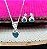 Conjunto Coração Color Prata 925 - 7mm - v12 - 45cm - Imagem 3