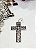 Pingente Crucifixo Pai Nosso Resinado Prata 925 - 24mm - Imagem 1