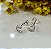 Brincos  Lua Cravejada com Zircônias Prata 925 - 5mm - BPR345 - Imagem 1