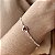 Pulseira com Coração Pedra Vermelho Prata 925 - 18cm - PPR189 - Imagem 1