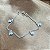 Pulseira Infantil com Corações Liso Prata 925 - 14cm - PPR218 - Imagem 2