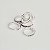 Piercing com Zircônias Coloridas Prata 925 - 10mm - Daith - Hélix - Septo - Cartilagem - Imagem 1