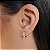 Argolas Cravejada Semijoia 18k - 10mm - MB313 - Imagem 1
