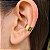 Argola Fake Lisa Semijoia 18k - MB470 - Imagem 1