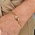 Pulseira Amor no Coração Semijoia 18k - 17cm+5cm - MP62 - Imagem 2