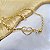Pulseira Amor no Coração Semijoia 18k - 17cm+5cm - MP62 - Imagem 1