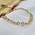 Pulseira Feminina com Pedras Coloridas - 15cm+7cm - MP45 - Imagem 1