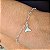 Pulseira com Pingente  Cauda de Sereia Prata 925 - 18cm - PPR256 - Imagem 1