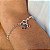 Pulseira Borboleta com Pedra Rosa Prata 925 - 18cm - PPR267 - Imagem 1