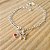 Pulseira Borboleta com Pedra Rosa Prata 925 - 18cm - PPR267 - Imagem 2