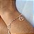 Pulseira com Pingente Trevos Prata 925 - 18cm - PPR271 - Imagem 1