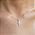 Gargantilha Crucifixo Fé Prata 925 - v12 - 45cm - CPR419 - Imagem 1