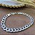 Pulseira Masculina elo Grumet Prata 925 - 21cm - 8mm - PPR278 - Imagem 1