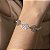 Pulseira com 3 Flores Prata 925 - 18cm - PPR301 - Imagem 1