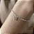 Pulseira com Pingente Borboleta Vazada Prata 925 - 18cm - PPR305 - Imagem 1