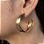 Argolas Semijoias 18k 38mm - MB566 - Imagem 1