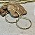Brincos Argolas Fio Trabalhado Semijoias 18k  38mm - MB599 - Imagem 2