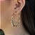 Brincos Argolas Fio com Bolas Semijoias 18k  50mm - MB535 - Imagem 1