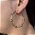 Brincos Argolas com Bolas  Semijoias 18k  48mm - MB653 - Imagem 1