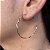 Brincos Argolas Fio Ondulado Semijoias 18k 38mm - MB521 - Imagem 1