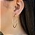 Brincos Argolas Fio Quadrado Fosco Semijoias 18k  42mm - MB522 - Imagem 1